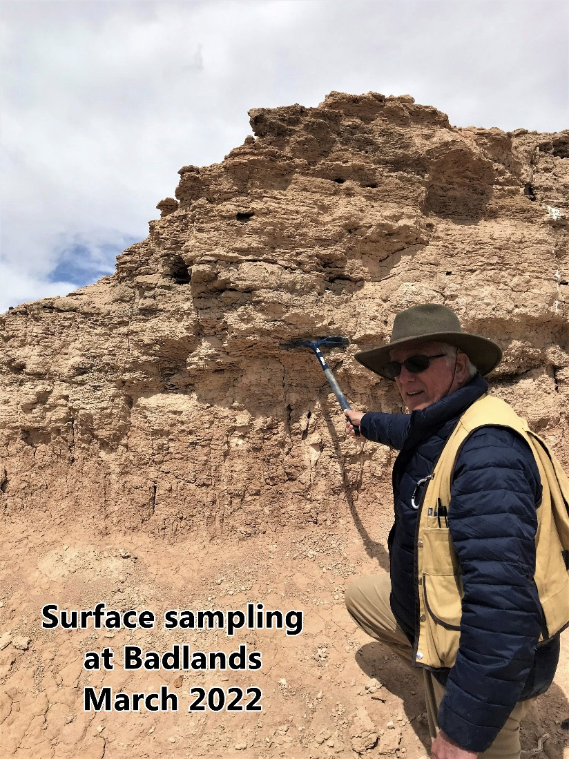 Photo: Surface Sampling at Badlands - March 2022