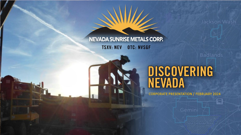 Nevada Sunrise Lithium Presentation